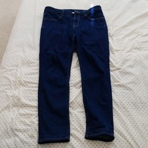 Blue skinny jeans